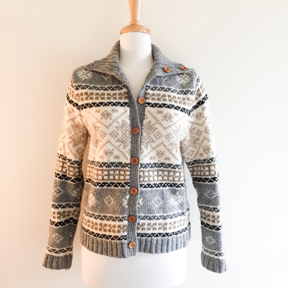 Vintage Eddie Bauer Wool Fair Isle Sweater